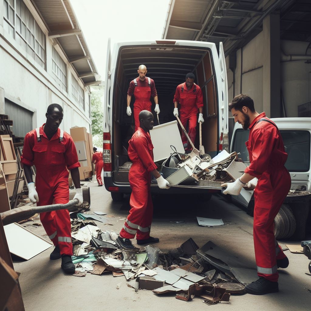 Trabajo de despeje de locales en Santa Perpètua de Mogoda
